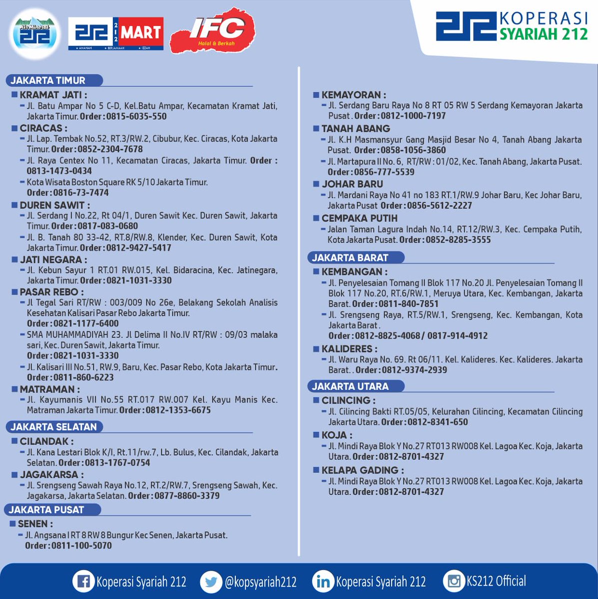 kopsyariah212's tweet photo. #Air212 #Spirit212 #KS212 #KebangkitanUmat #MuslimCerdas #212Mart https://t.co/ggvFnMS1gp