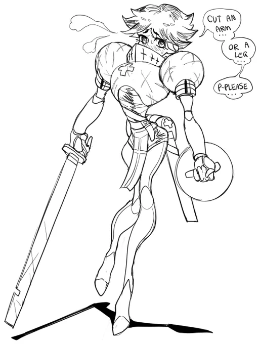 A mostly masochist medic knight for @hanzkilla! 