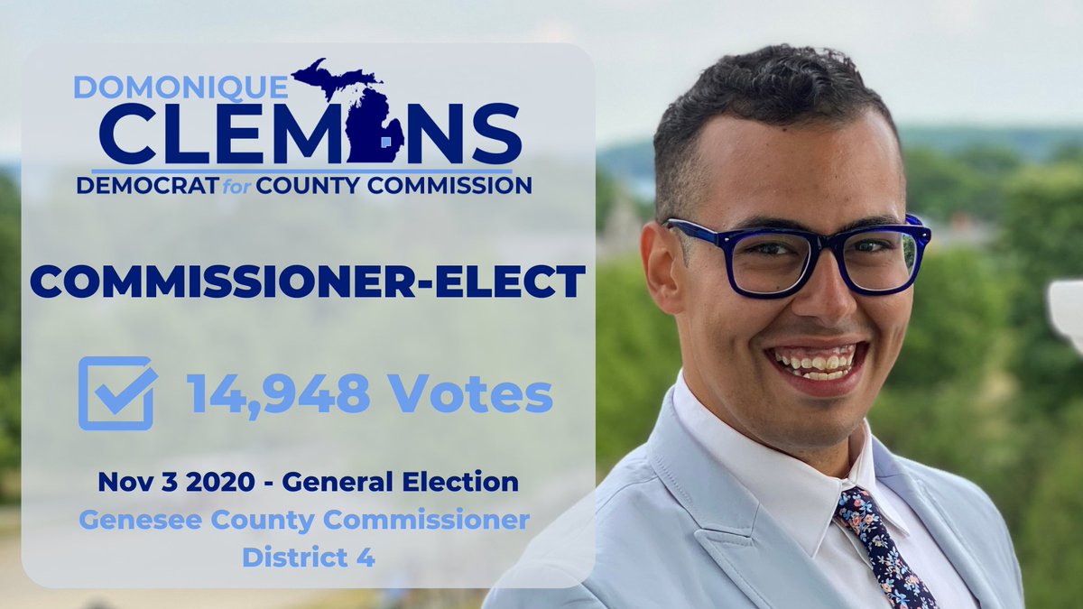 VoteClemons's tweet photo. We did it! Thank you Flint and Flint Township for your support. Together we WILL build a brighter future for Genesee County. #FlintStrong #TeamClemons https://t.co/sX2vp9vt9r