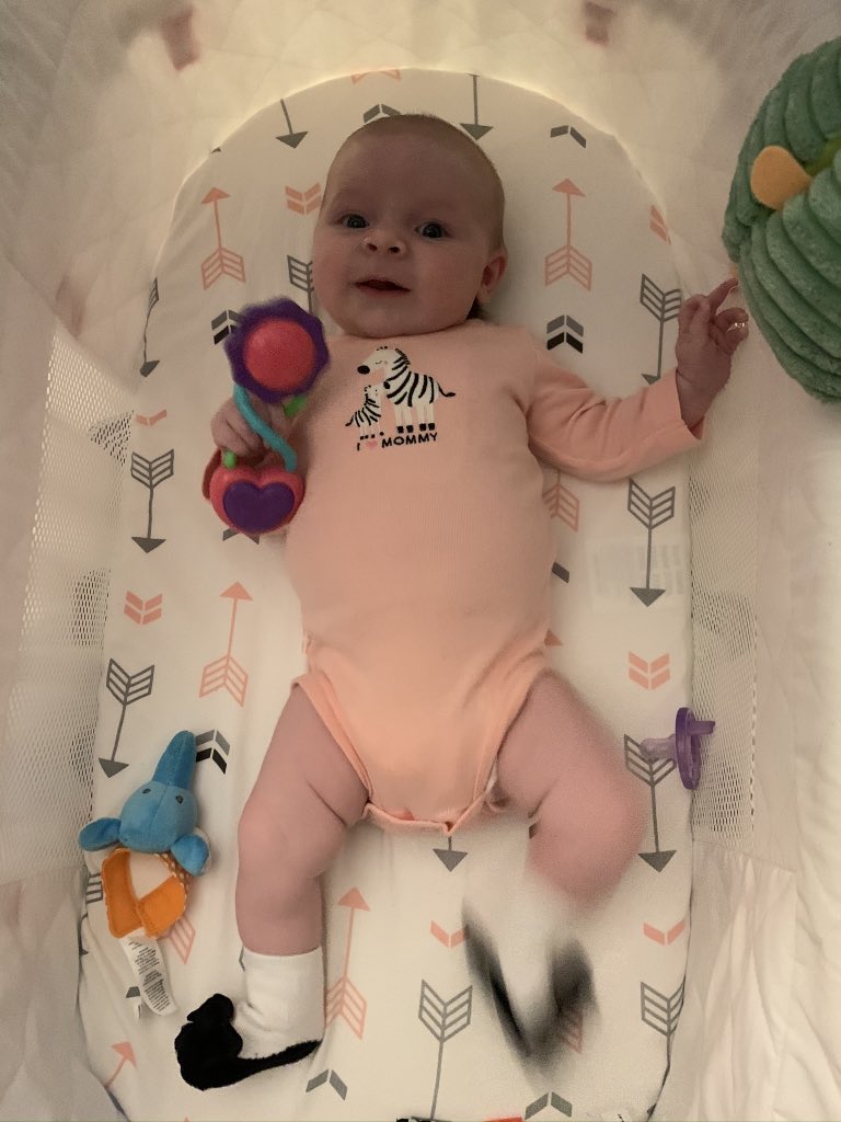BHClare's tweet photo. Officially a mama’s girl at 8 weeks.  This is true love and has made today so much more bearable. https://t.co/X8tecDqpv4