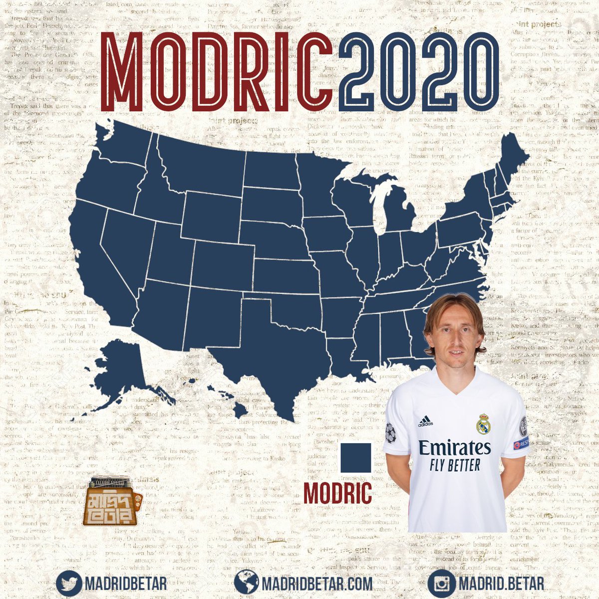 MadridBetar's tweet photo. If @lukamodric ran for president.
#Modric2020
Follow us:
Facebook @madridbetar
Instagram @madrid.betar https://t.co/ecLGAqM7RU
