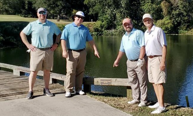 GulfCoastGCSA's tweet photo. Many thanks to all who made our meeting today at Rocky Bayou CC a success.  A great time was had by all.  The first place team enjoyed a photo op at the Wayne Philips Bridge (former Chapter President &amp; GCS). https://t.co/oxfcPVa3n3