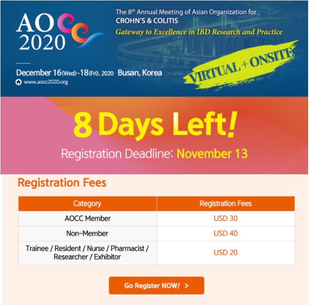 2020Aocc's tweet photo. There are only 8 days left till the registration deadline.  The online platform allows you to participate just like on-site, including real-time Q&amp;A. Take this chance to participate in AOCC 2020 NOW! Go register: https://t.co/B8TlE2in4b https://t.co/lGz2t6VSV4