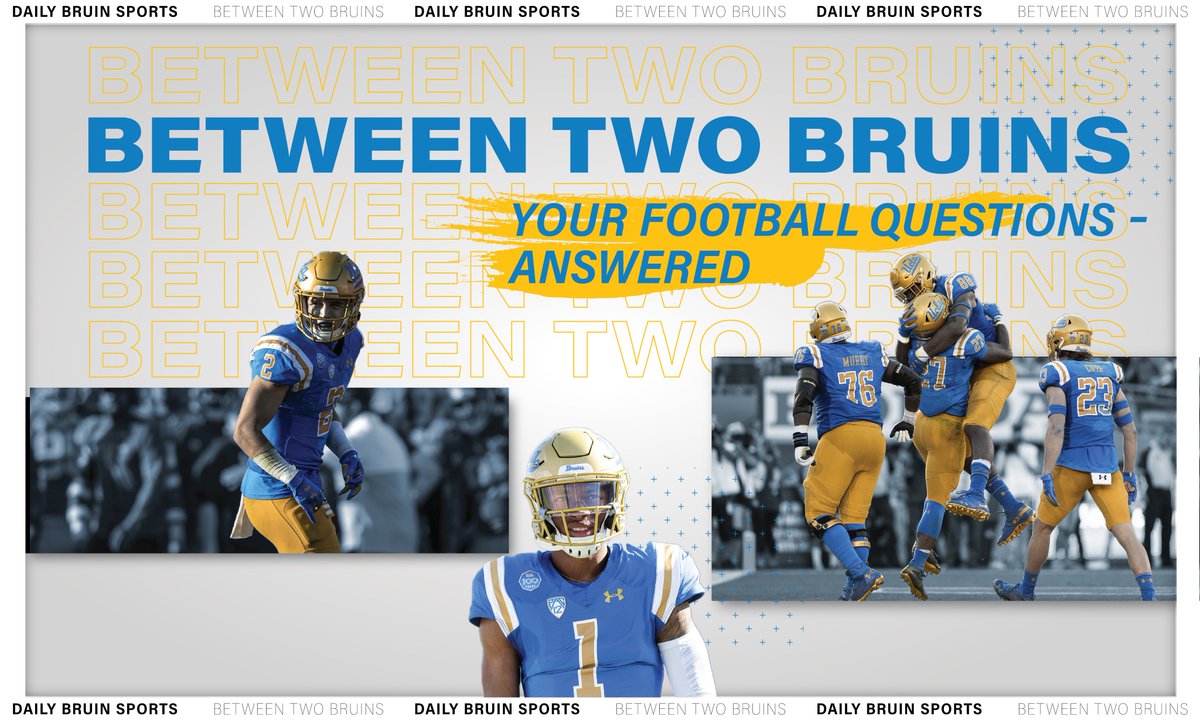 dailybruin's tweet photo. The first @UCLAFootball game is less than a week away.

What are your questions or concerns about this unique football season? Thread them below for @DBSports to answer in its Q&amp;A series, "Between Two Bruins." https://t.co/28Fkpkanm0