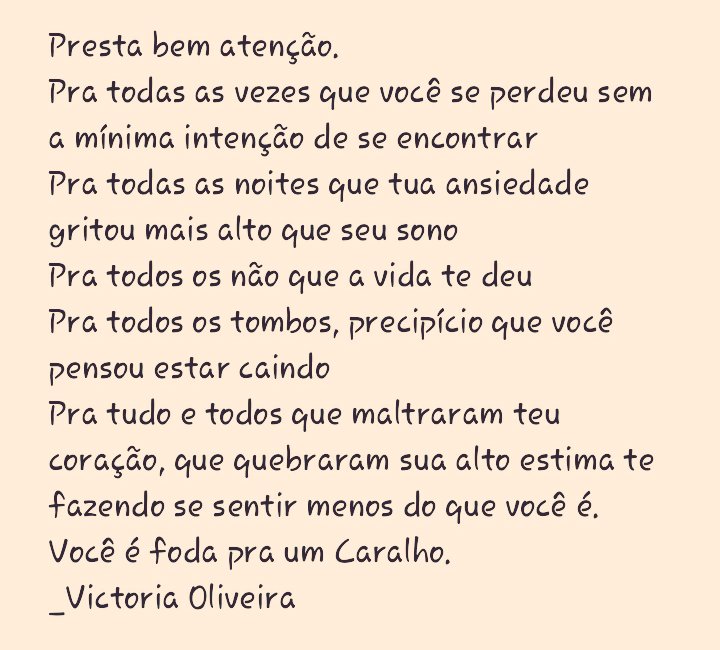 VickyOliv's tweet photo. Um afago meu para o teu coração ansioso  ❤ https://t.co/H1oKQ8nwIx