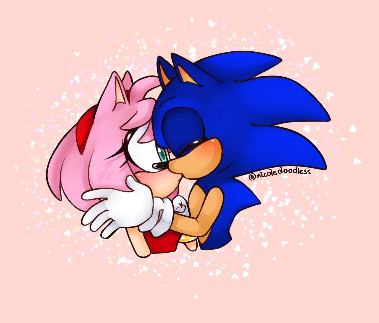 Bingusbnuy on X: Sonamy kiss  / X