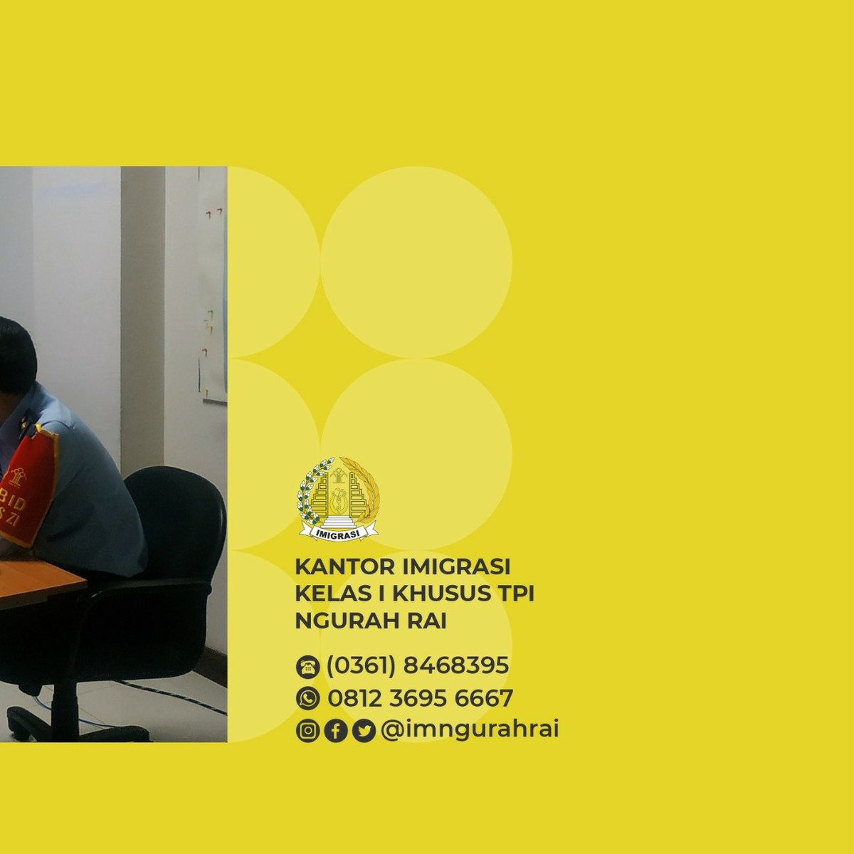 imngurahrai's tweet photo. Oiya buat Sobat Mido tetap jaga kesehatan, mencuci tangan, memakai masker, dan menjaga jarak. Sempetin olahraga juga ya.
#penguatan #fungsi #intelijen #keimigrasian #imigrasi #NgurahRai #bali #laporanharian #inteldakim #arfr https://t.co/cy3b88YQES