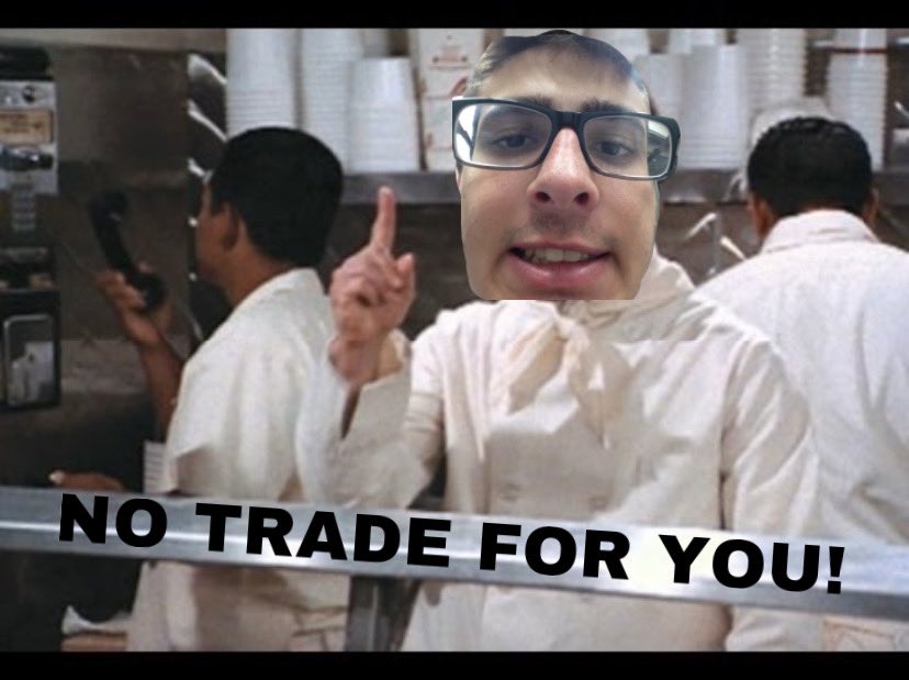 HomiesFantasy's tweet photo. There has been a trade embargo/trade war declared on one Howard Burg. 

The anonymous GM shared the following message with me below #ScheftyScoops https://t.co/t131V6i3ZF