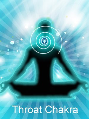 5th chakra- Throat ChakraCommunication (on all levels) : speaking, listening, also...telepathy, Clair audience, hearing messages from your guides, etc. it also rules creativity (it connects to the arm chakras that rule your creative channels), expression, your TRUTH!