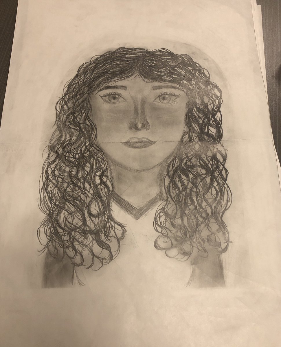 MrsTRomeo's tweet photo. “So God creates human beings in His own image...”- Genesis 1:27. Exploring the Element of Design of Value while working on Self-Portraits. @PFS_YCDSB https://t.co/eiULZtrCmR