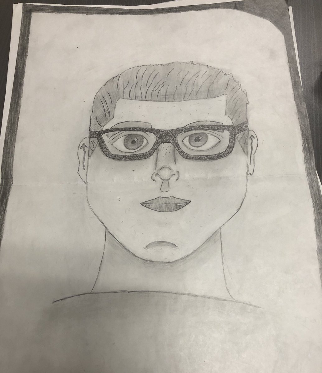 MrsTRomeo's tweet photo. “So God creates human beings in His own image...”- Genesis 1:27. Exploring the Element of Design of Value while working on Self-Portraits. @PFS_YCDSB https://t.co/eiULZtrCmR