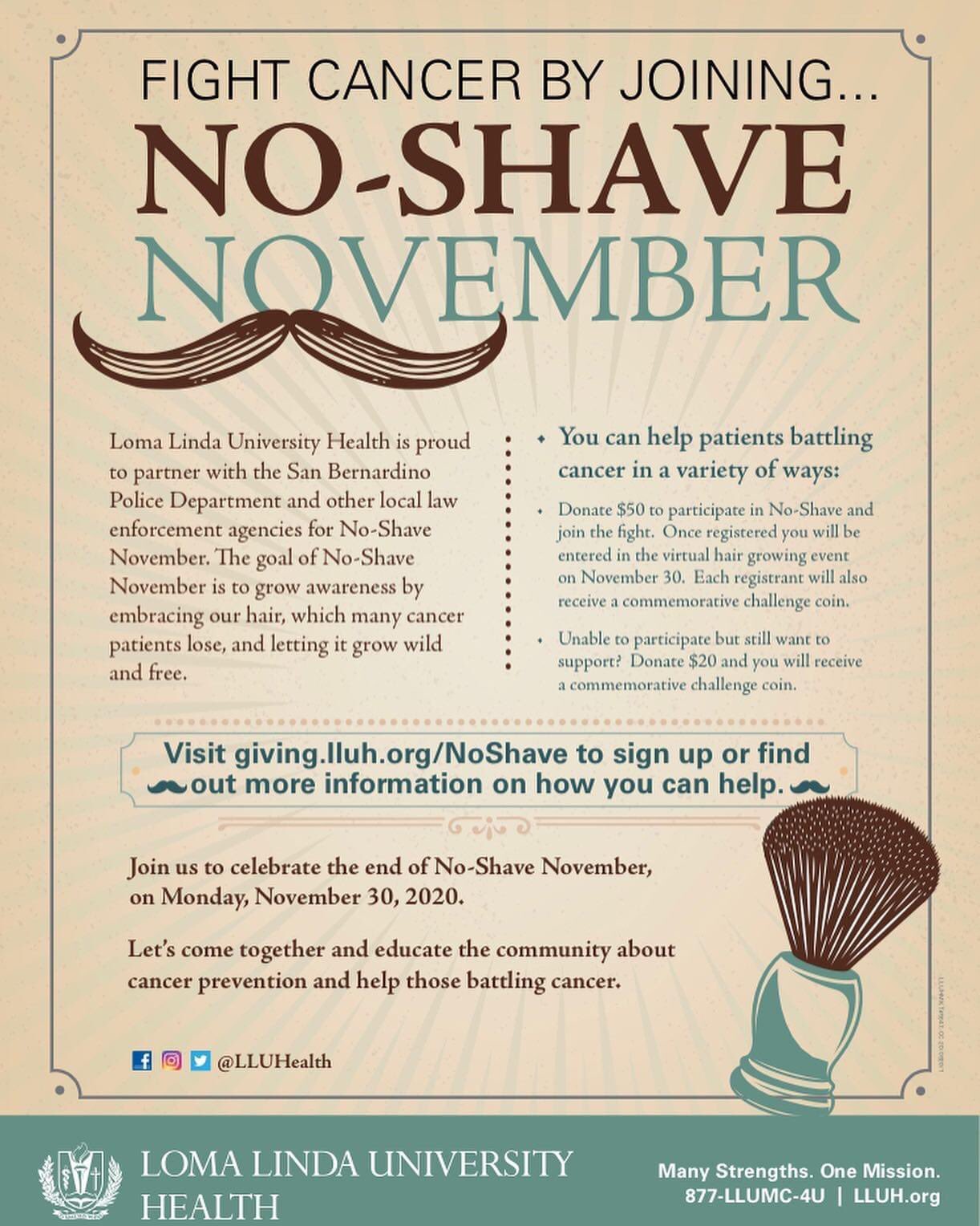 No Shave November Poster