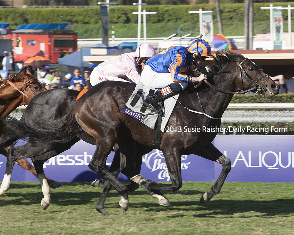 ponyace's tweet photo. I was predisposed to being a fan of Magician, thanks to campaigning a horse by the same name in the fabulous @simhorseracing, which you should join. I was delighted to see the real version, who upset the Turf for @Ballydoyle. https://t.co/nKBAk0Uwew