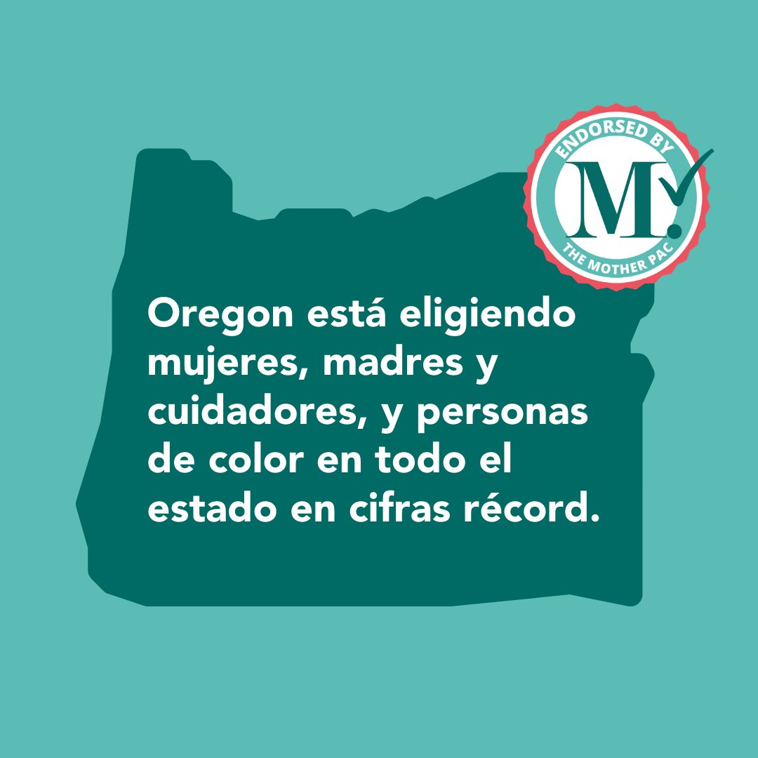 Casi el 80% de nuestros candidatos respaldados han sido declarados ganadores hasta ahora, lo que garantiza que las voces de las mujeres, madres, cuidadores, y las personas de color se escuchen en todos los niveles de gobierno por todo el estado. (2/3)  #orpol