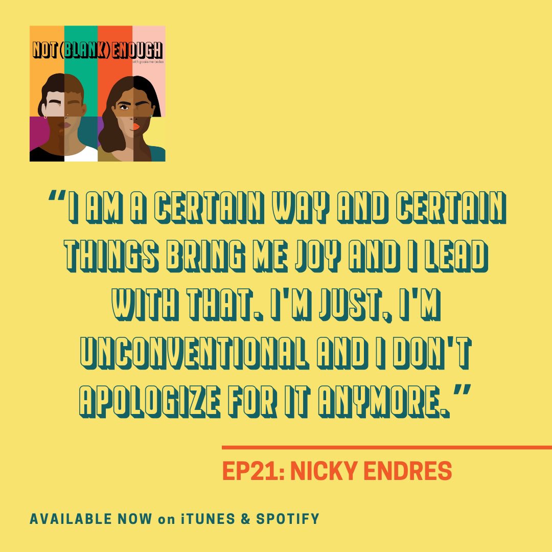 notblankenough's tweet photo. EP21 Nicky Endres: Not Conventional Enough - An adopted Asian child in a white family and combating her anxiety and depression are just some of the topics the non-binary transfeminine genderqueer actor &amp; comic, @MxNickyE discusses with @GrasieMercedes https://t.co/1Ujvq6Clj6 https://t.co/8eK08IHJoB