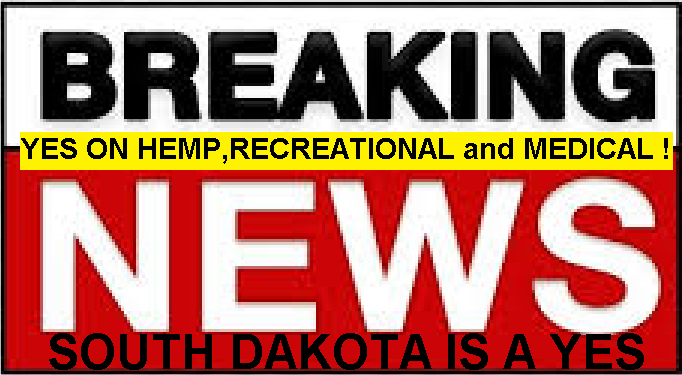 CannaDist's tweet image. South Dakota Said YES to Rec and Med.
