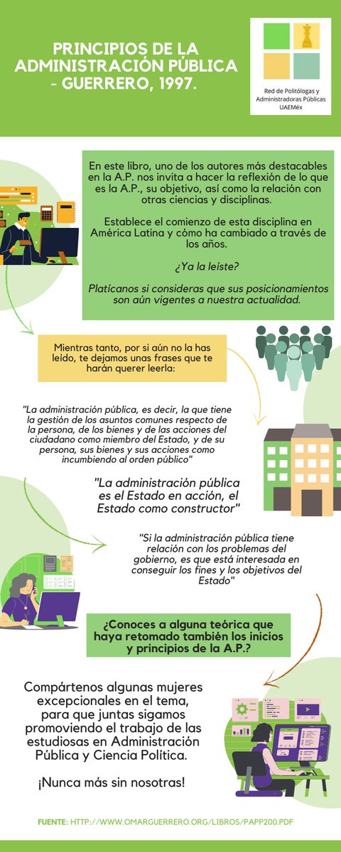 redpyap's tweet photo. ¿Ya leíste los Principios de la Administración Pública de Omar Guerrero? 
Te la compartimos por si te interesa y así mismo, desde la Red nos gustaría saber si conoces a alguna teórica que haya retomado también los inicios y principios de la A.P. https://t.co/Dg6x54dgSl