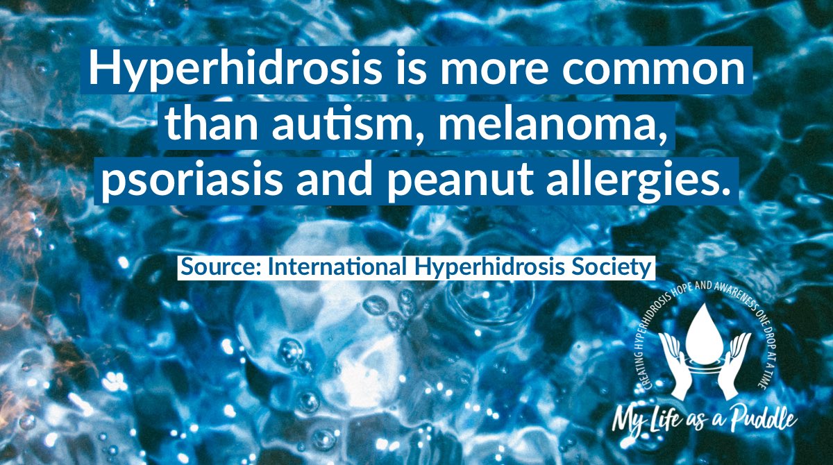 MyLifeAsAPuddle's tweet photo. #hyperhidrosis isn’t rare, but it’s rarely talked about. @WeKnowSweat #hyperhidrosisawarenessmonth #knowsweat #knowsweat2020 https://t.co/YAIt8qJHRM