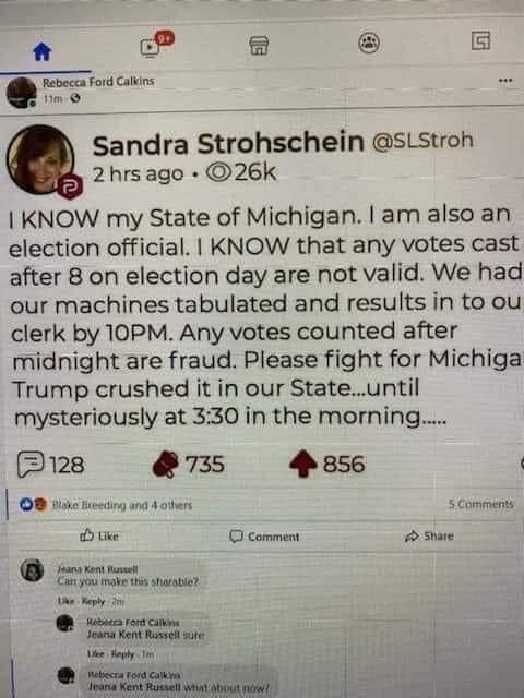 nlowery0731's tweet photo. @realDonaldTrump   #ThePostElection  #ElectionResults2020 #CountAllTheVotes https://t.co/pApYi0ghBc