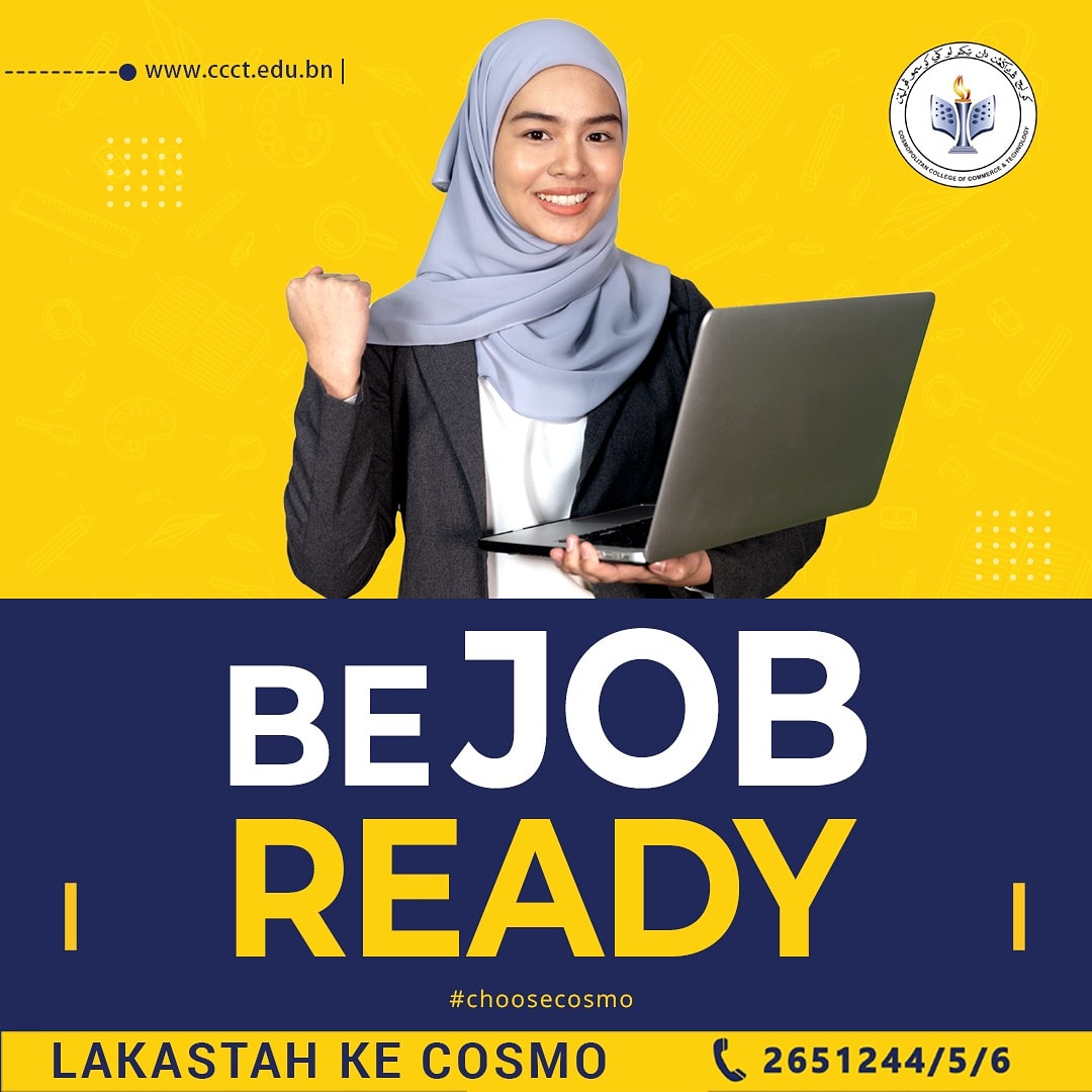 TheBruneian's tweet photo. Be Job Ready, Choose COSMO!
Choose the college that gives you the right employability skills to Win Your Future!
For more details visit https://t.co/bw9megt4O0
#PlanYourFuture #PlanYourSuccess
#WinYourFuture #ChooseCosmo #TheBruneianNews https://t.co/8nIjn7wUH6