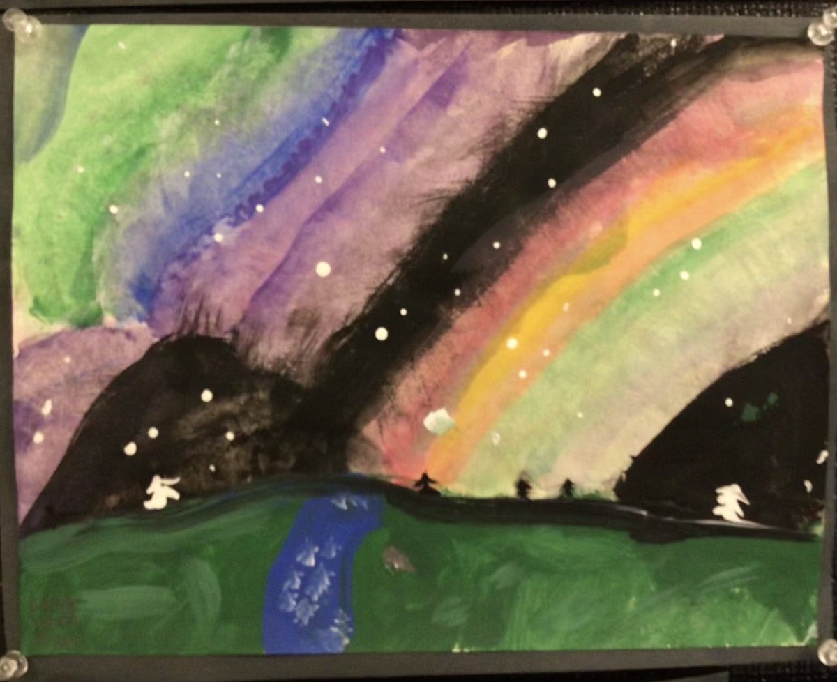 inkster_school's tweet photo. Art inspired by Ted Harrison created by our Grade 5/6 students in Room 5! #tedharrison ⁦@WinnipegSD⁩ https://t.co/4Cy7rMUviO