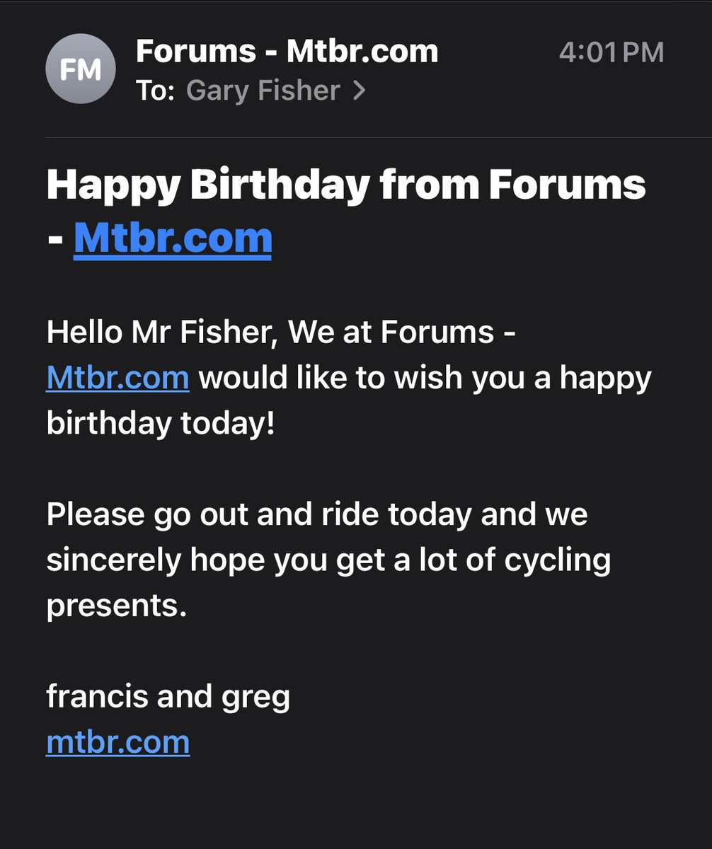 Gary Fisher tweet media