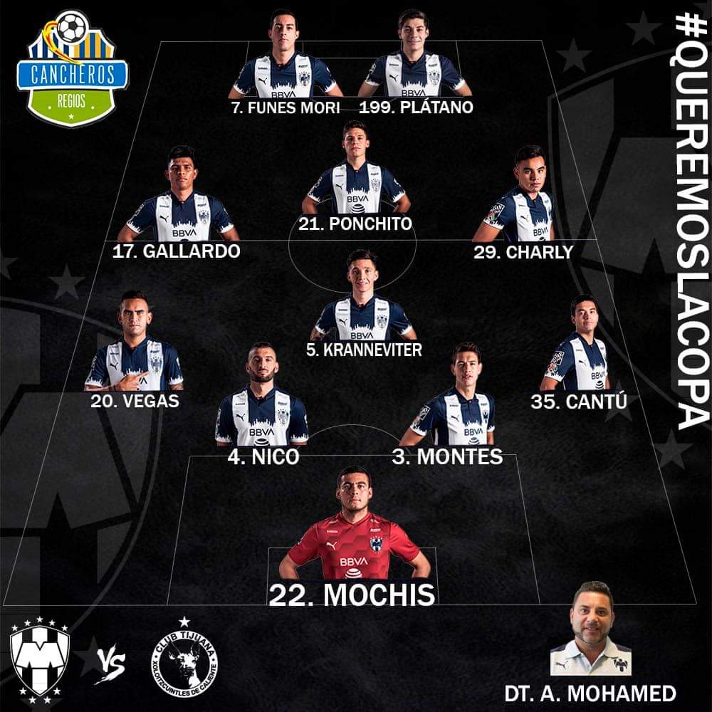 minuto90__'s tweet photo. ¡ASÍ SALTAN LOS @Rayados! 🔵⚪

Los 11 elegidos para disputar el título de #CopaMX esta noche por parte de #Rayados ⚽🏆
 ¡VAMOS RAYADOS!

#CancherosUnoSolo #ArribaElMonterrey #QueremosLaCopa #MTYvsTIJ #CopaMX #LigaBBVA #ElTriplete https://t.co/K1TJE8jwOe