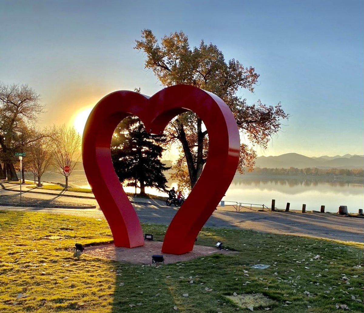 Love is all you need. ❤️⁣ Find this heart arch love lock sculpture at the south short of Lake Loveland. #VisitLoveland #LovelandLoveLocks⁣
⁣
📷: <a href="/cityofloveland/">City of Loveland</a>