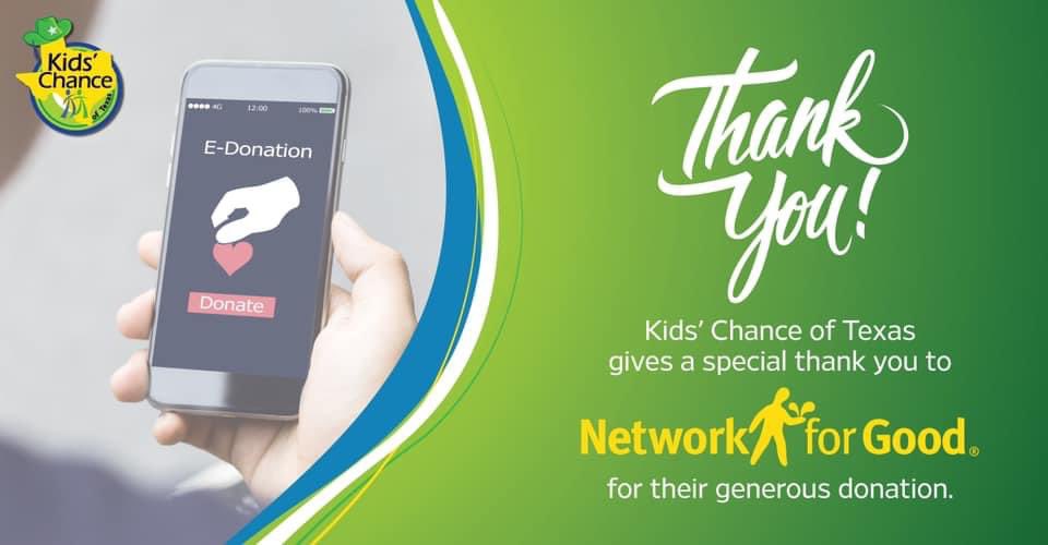KidsChanceTX's tweet photo. 🎉 Thank you to Special Hole sponsor, Network for Good!
Network for Good helps nonprofits cultivate donor relationships and advance their missions with smart fundraising software, personal coaching, and online resources. To learn more, visit
https://t.co/ItdpBSd6jo #KCOT https://t.co/r0ZJldxpjd