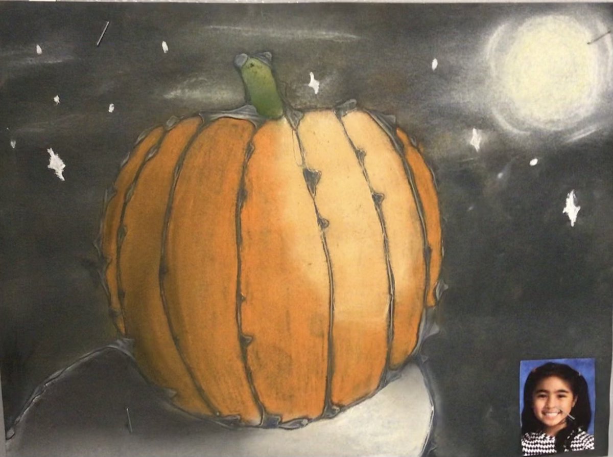inkster_school's tweet photo. Pumpkin art and writing from Mrs. Anderson’s Grade 5/6 class. It was a dark and stormy night....... #writersandartists ⁦@WinnipegSD⁩ https://t.co/g3PuZCA3tQ