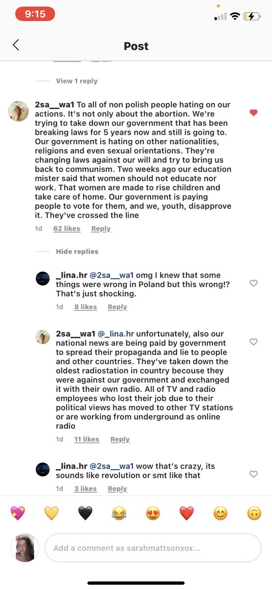 gingerSnap004's tweet photo. i saw this comment on a post today and it really opened my eyes. currently praying for Poland https://t.co/77uxoJF6pB