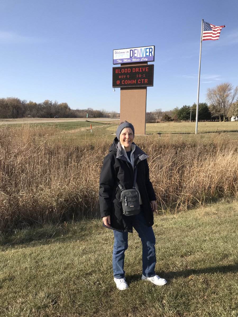 moneebler's tweet photo. Did you know there is a place known as Denver, IA? The Mile Wide City. Finds on the way to Mayo Clinic. https://t.co/uYk2pGBofK