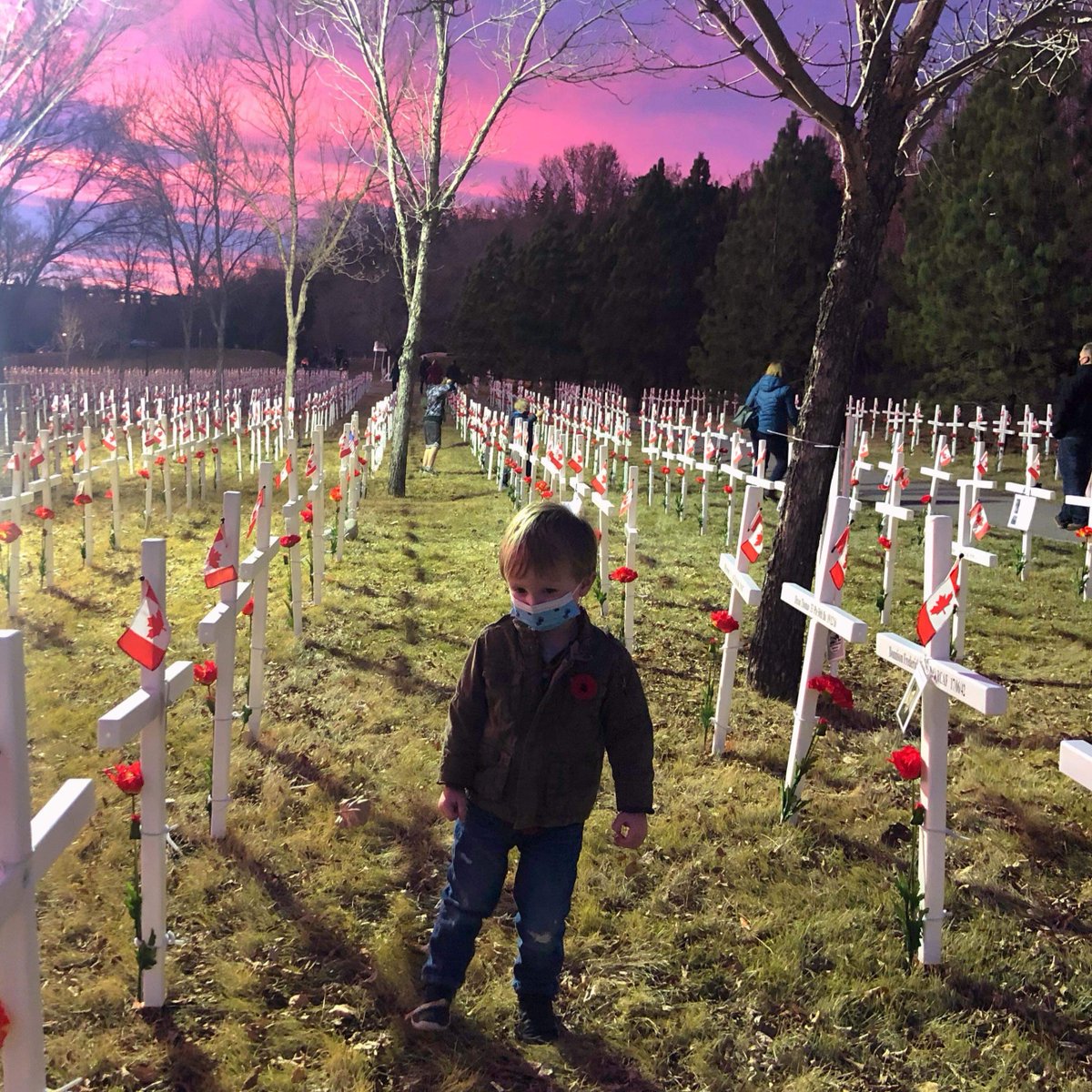 The Kennedy family visits the <a href="/FieldOfCrosses/">Field of Crosses</a> every year to see John D. Cruickshank's cross. In the picture is John's Great-Great-Great nephew!

John passed away on April 25, 1945.
#fieldofcrosses #thankyou #family #CanadaRemembers #Canada #yycdads #yycmoms #yyc #weremember