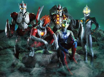 While these 70's heroes wouldn't be part of the Ultraman universe proper, characters based on them would appear with Ultraman Zero as the Ultimate Force Zero, allowing these new iterations to interact with the Ultra canon proper.