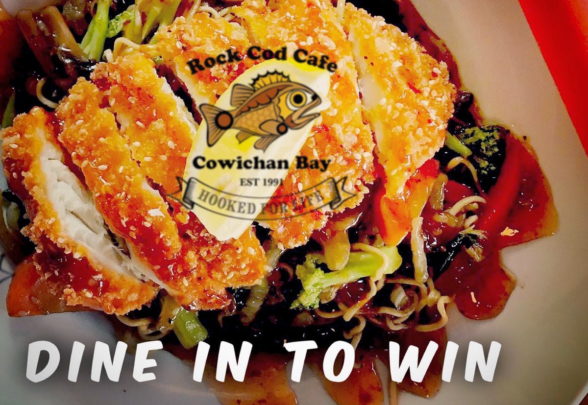 rockcodcafe's tweet photo. DINE IN TO WIN 😍💳 🍽 🥗 Learn More 👉🏻 https://t.co/lUOrCnVlUX  🎣 ❄️ https://t.co/hyjsByCsvs #announcement #rockcodcafe #fishandchips #cowichanbay #fish #chips #yougottaeathere #cowichan #seafoodrestaurant #cowichantourism #closedforwinter https://t.co/JLog73a9Ym