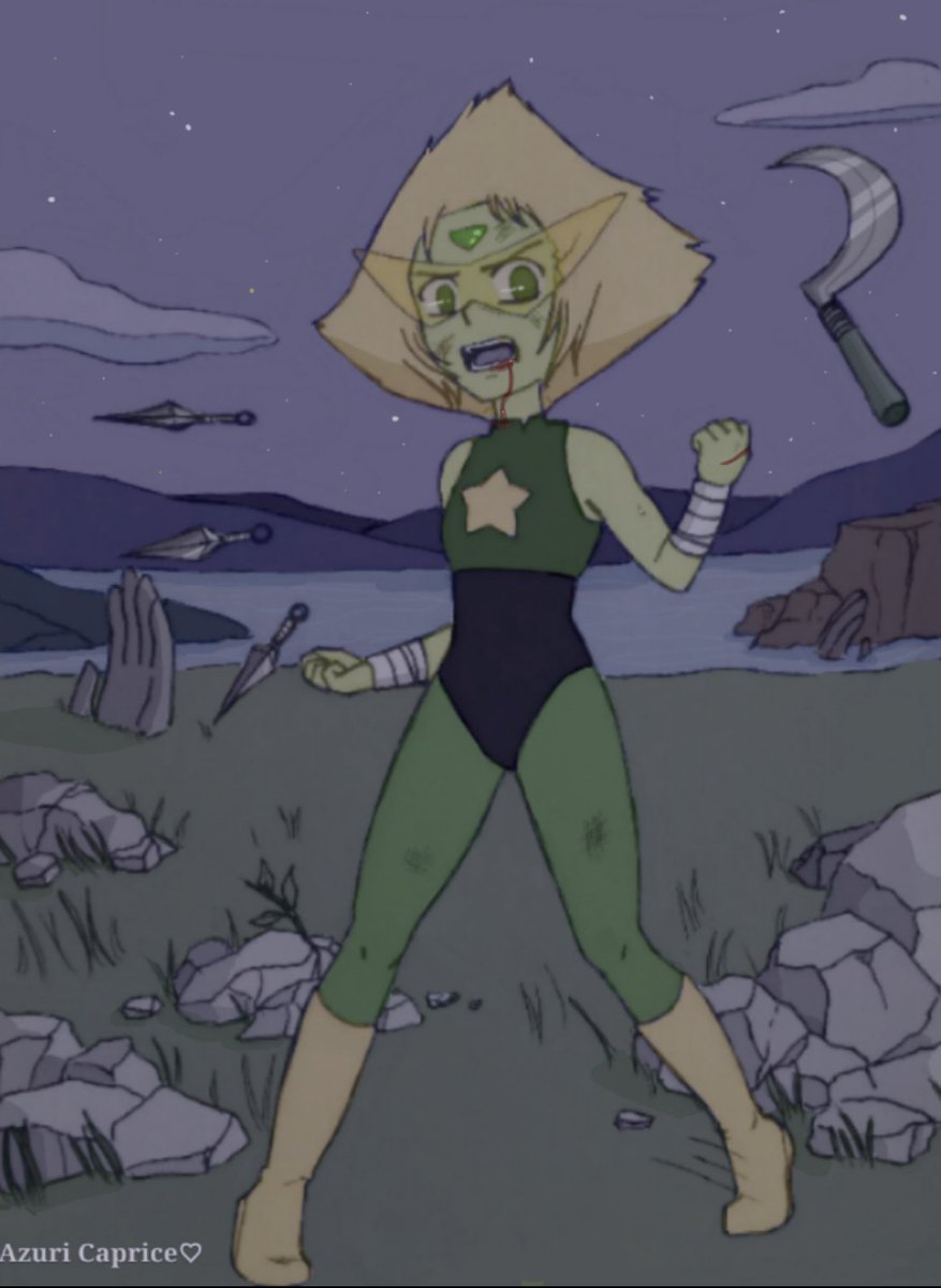 AzuriCaprice's tweet photo. "I waiting for you!" 
Drawing: HD - 10 😅 #Peridot💚#StevenUniverse #AzuriCaprice https://t.co/IWKMDvxTVj