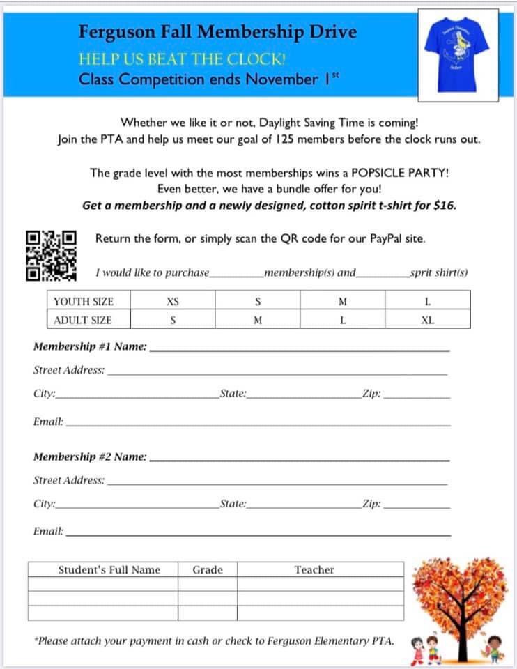 ***DEADLINE EXTENDED to FRIDAY***

The class with the most memberships wins a popsicle party!!! Take advantage of the membership plus shirt bundle!!! 

Results will be announced Monday. Thanks!

Your chance to join your PTA!! 💙⚓️💛