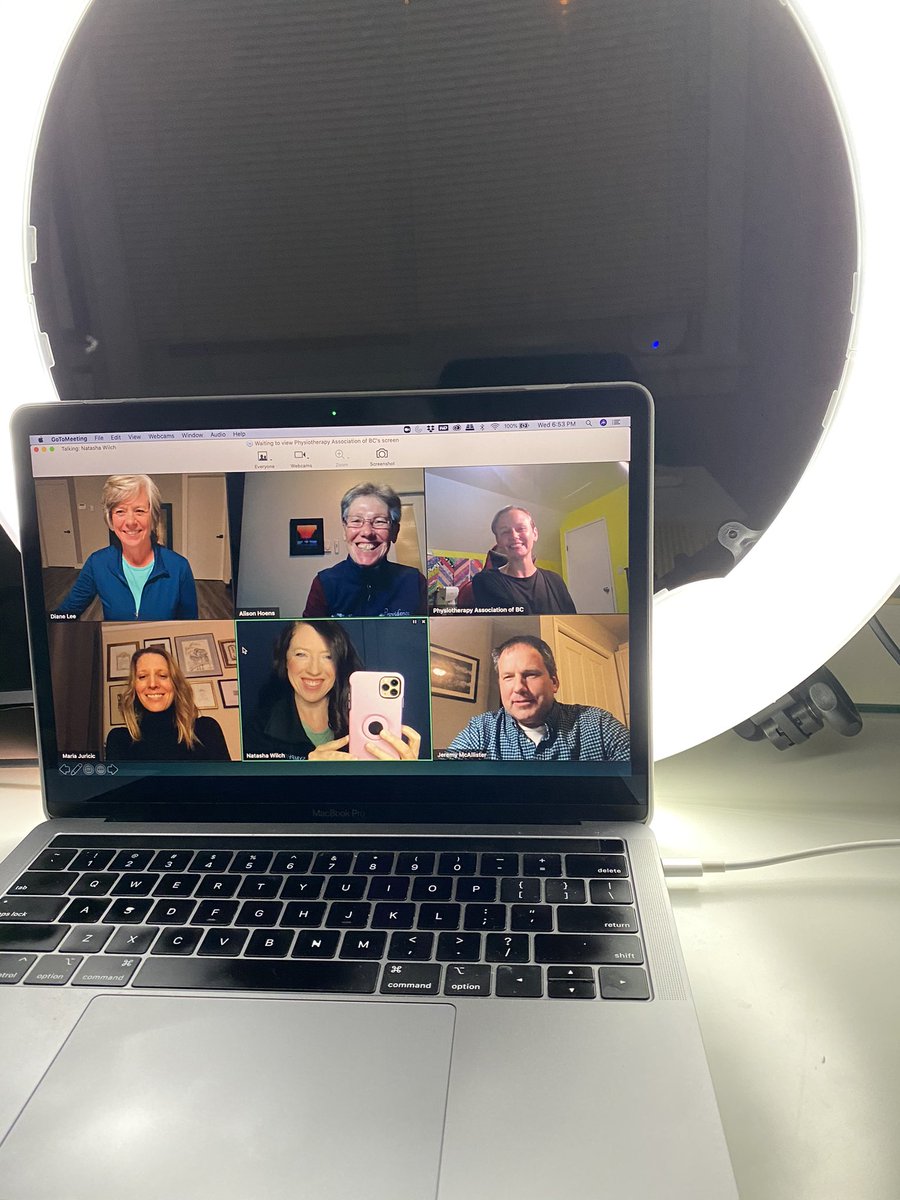 NatashaWilch's tweet photo. Getting ready for the PABC webinar with this awesome panel!! @PhysioKTBroker https://t.co/1mJtlXj99Q