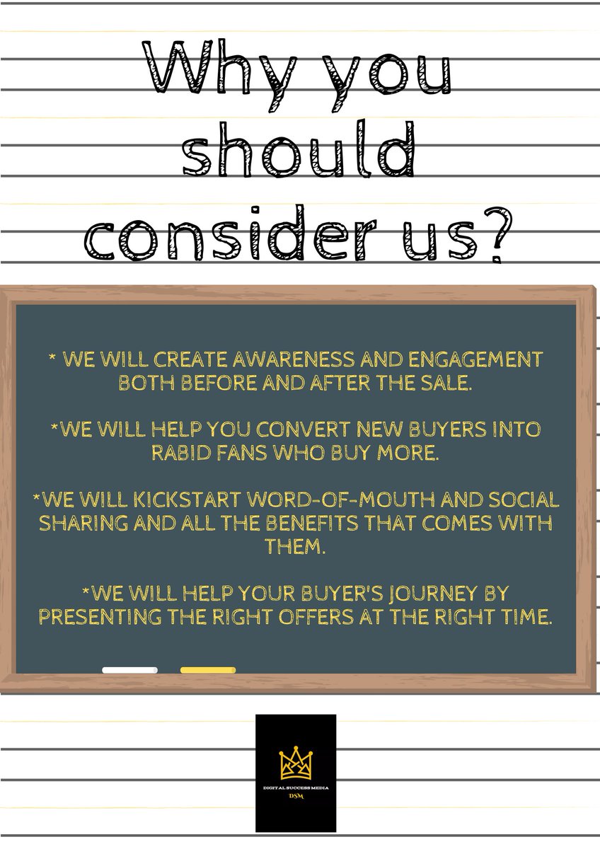 digsuccessmedia's tweet photo. We have many ways to help you grow your business.
Here are some factors that you might want to consider in doing business with us.
If you have any questions or concerns, please let us know specially in considering helping your business grow.

#digitalmarketing #advertising https://t.co/qBYrXhdOK6