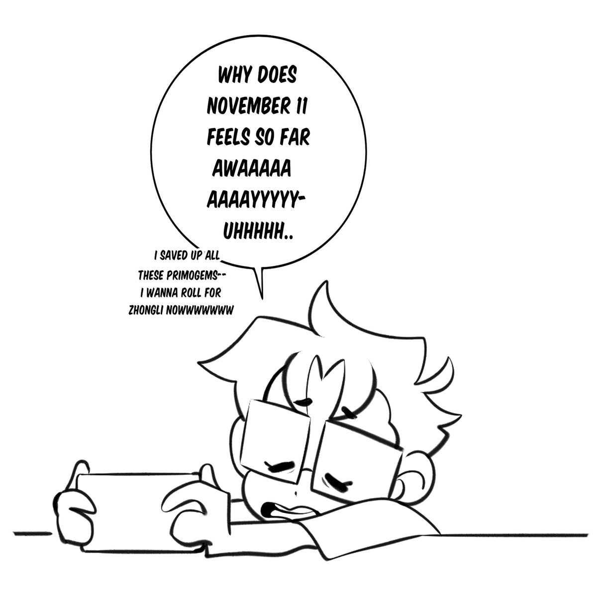 my addicted ass waiting for the patch 1.1 update