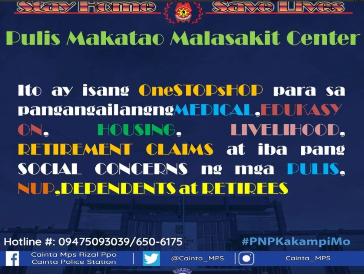 Cainta_MPS's tweet photo. Launching of  Pulis- Makatao Malasakit Center ay matatagpuan sa lahat ng Regional Offices ng PNP para pangalagaan ang kapakanan ng bawat miyembro ng PNP .
#alagangSIRCASCOLAN
#CPNPCamiloCascolan
#9PointAgenda
#PRO4A
#PNPPATROLPIan2030
#TatakManongEnteng https://t.co/lkrc8MnLM8