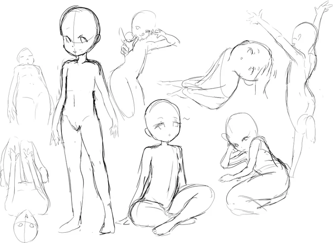Practicing some quick sketchy poses 