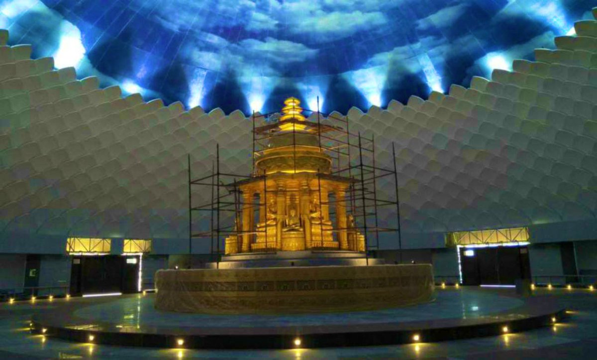 The prestigious #Buddhavanam Project at Nagarjunsagar in #Telangana is the first of its kind and the largest Buddhist Heritage Theme Park in the world

The park coming up in 275 acres will feature monasteries, eco tourism resorts, cottages, food courts &amp; much more