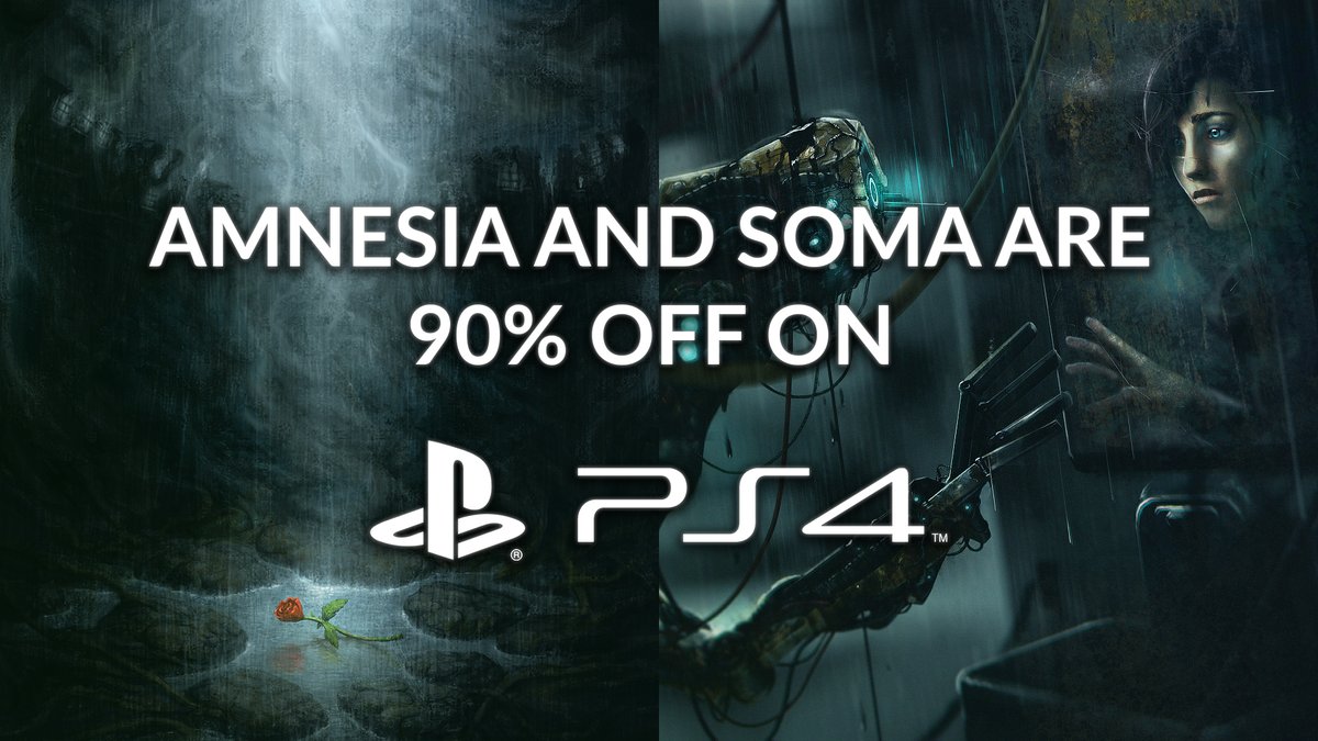 На Amnesia и SOMA скидка 90% на PS4