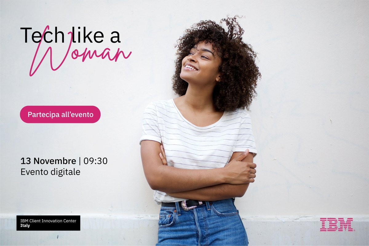 FedericFra's tweet photo. L’innovazione è tutta al femminile!

Se sei una giovane studentessa alla ricerca di un’opportunità di lavoro nell’IT, non puoi mancare a #TechLikeAWoman, l’evento digitale per un futuro sempre più rosa.

Ti aspettiamo il 13 Novembre! Iscriviti qui: https://t.co/46P2VBLNlp

#WIT https://t.co/71vguT02tT