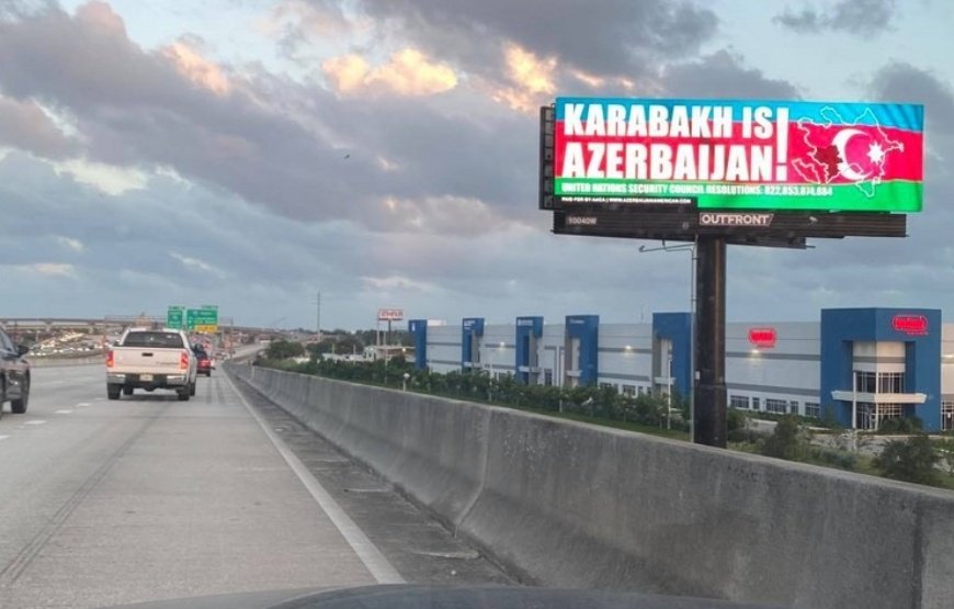 IsKarabakh's tweet photo. ABŞ-ın ermənilərin sıx yaşadığı yerlərində “Qarabağ Azərbaycandır” lövhələri quraşdırılıb🇦🇿‼️

#StopArmenianAggression  #StopArmenianOccupation   #KarabakhisAzerbaijan

Bizi telegramda izləyin: https://t.co/8F76fSm6Qh https://t.co/UkXkjWyXcg