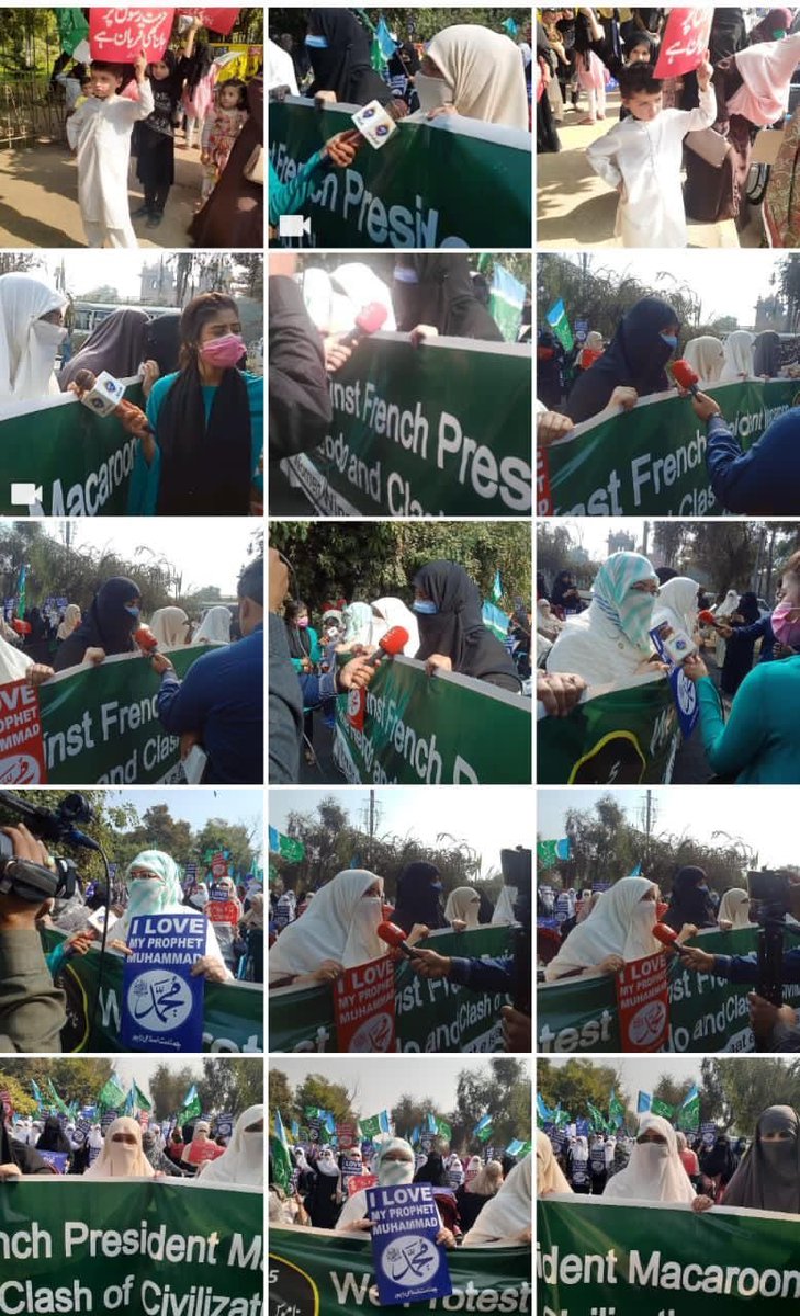 SamiaRQazi's tweet photo. #JIWomenProtestAgainstFrance
#Lahore Honoured 🤲💐❤️JI Rally .We love our beloved Prophet Mohammed #صلى_الله_عليه_وسلم #jiwomenrallyagainstblasphemy https://t.co/905BCSo1Ll