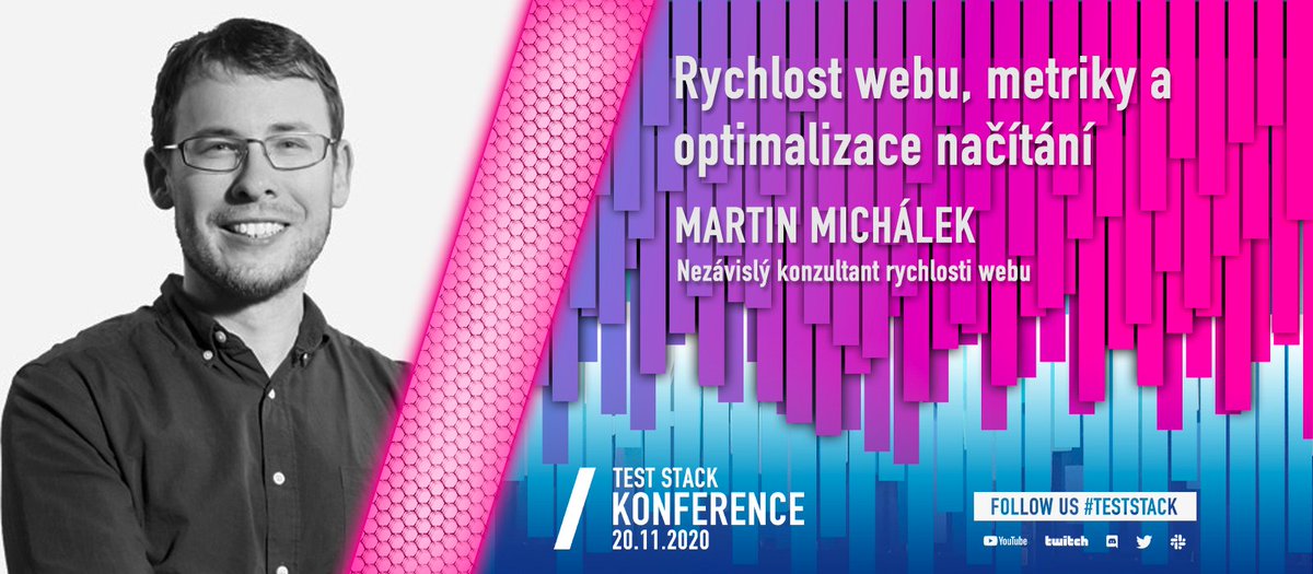 machal's tweet photo. 20. 11. budeme jako @pagespeedcz s @fireball_ povídat na konferenci #TestStack. Nejen pro testery a živě na YouTube. 
Jeden web, rozebraný na dvou přednáškách. Těším se!
→ https://t.co/qHz6HmteSj
#RychlostWebu https://t.co/JTN5vAR10H