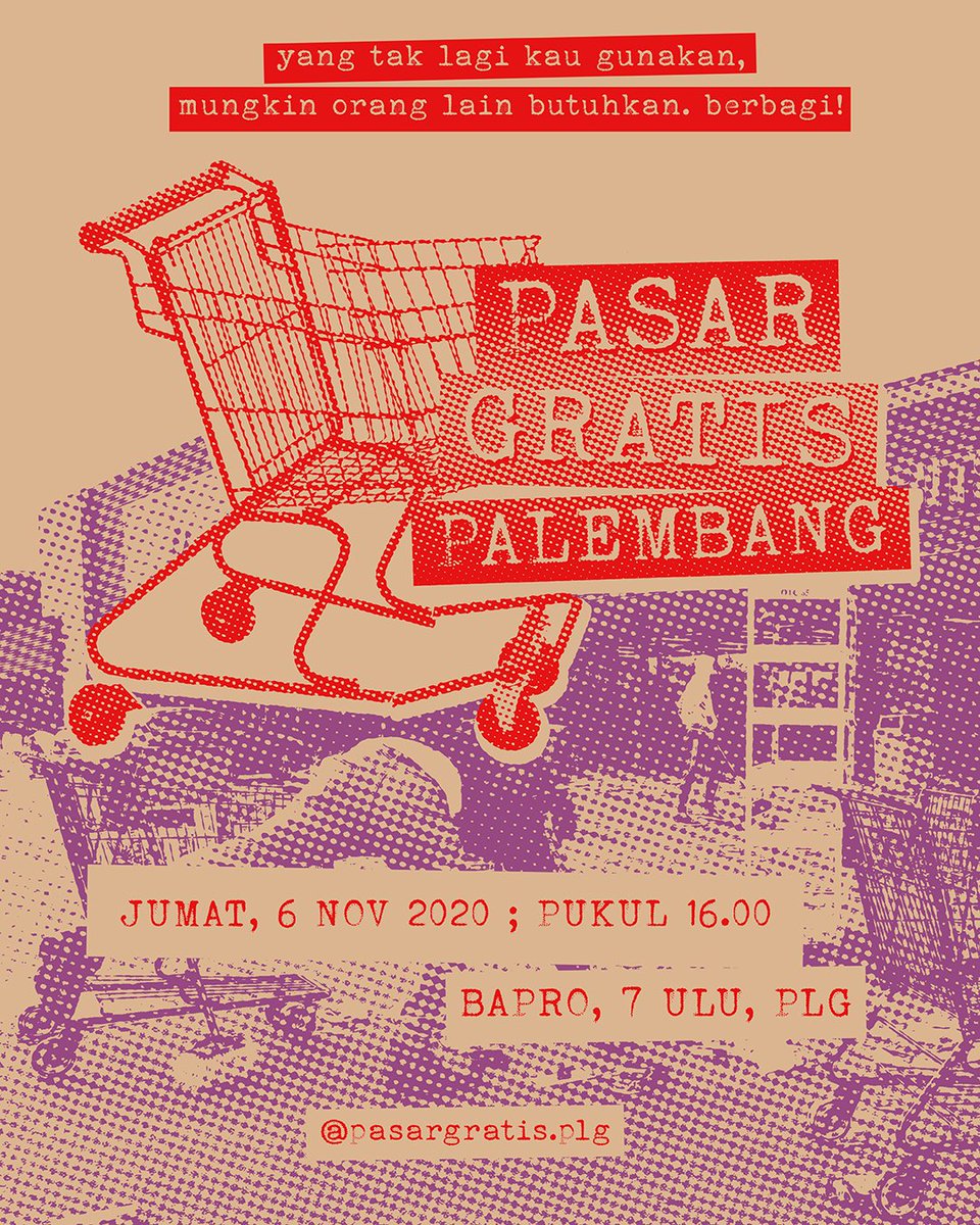 Besok di Palembang. Di bawah Ampera Seberang Ulu. JIka ada dari kamu-kamu yang punya barang yang tak terpakai dan masih layak pakai. Silahkan.