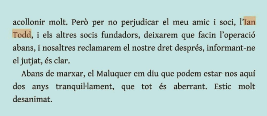 GSBartoMaiMes's tweet photo. #ControlGestoraFCB sabies que el soci i mentor de Sandro Rosell, Ian Todd (president de ISG), és qui posa les garanties per tornar la hipoteca de Goldman Sachs per l'Espai Barça? La màfia no descansa, com Juan Palom, jo m'ho guisu, jo m'ho com #ForaLaMafia #TusquetsPosiLesUrnes https://t.co/WGqm2vYfh7